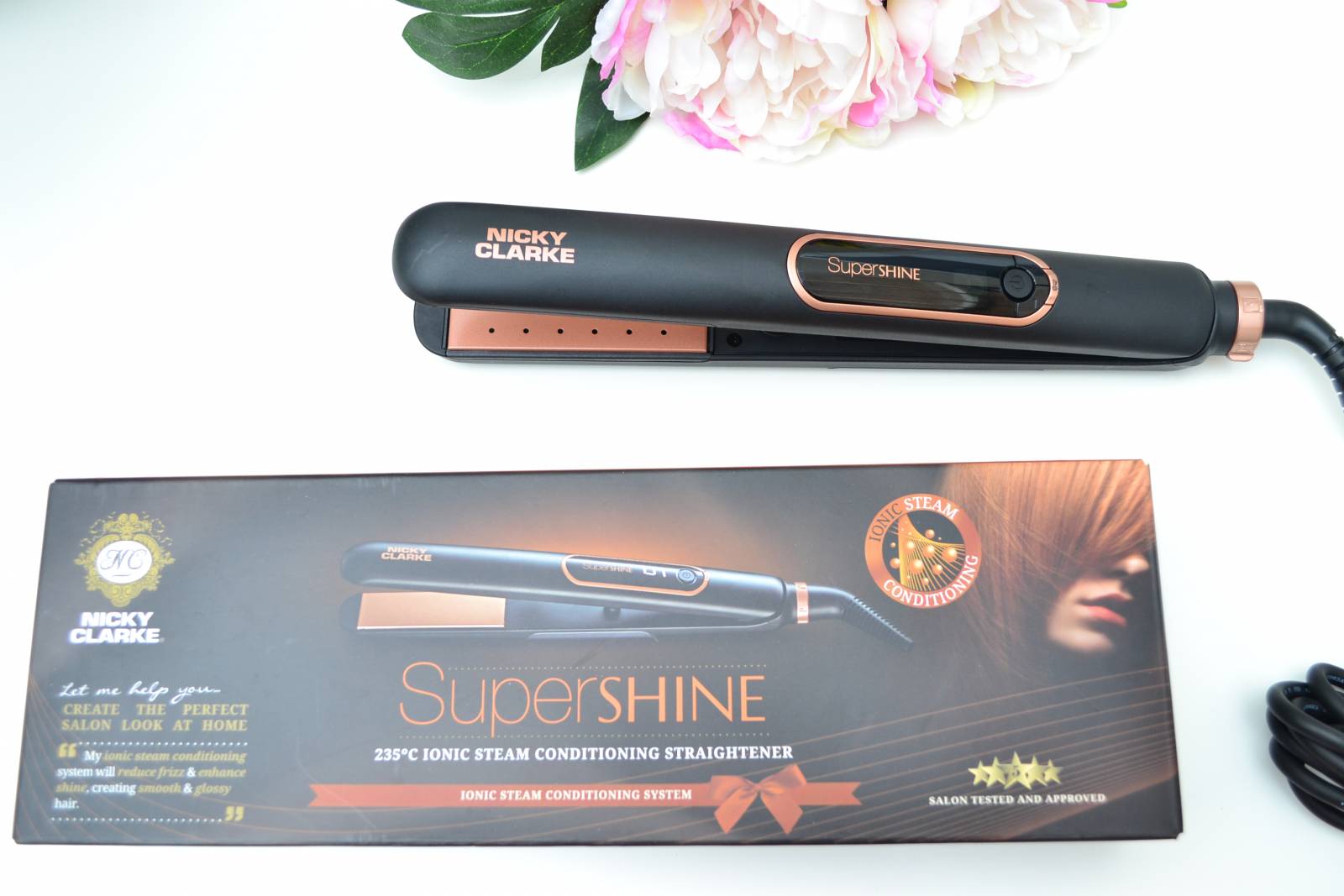 Nicky clarke steam on sale hair straighteners reviews