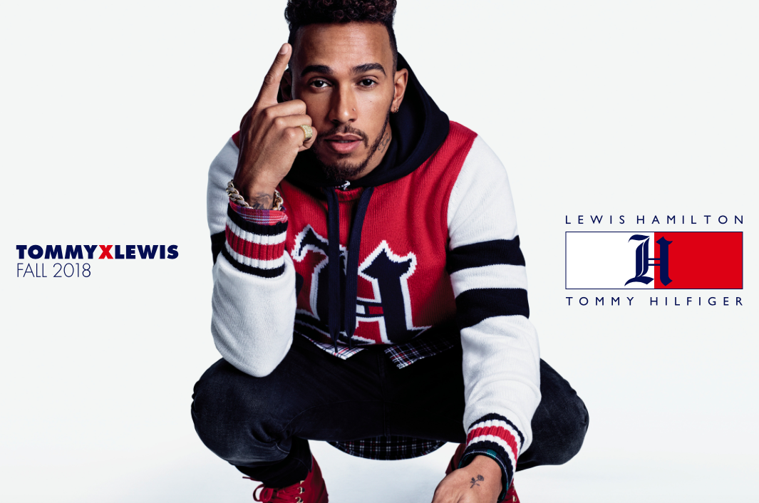 lewis hamilton and Tommy Hilfiger collection